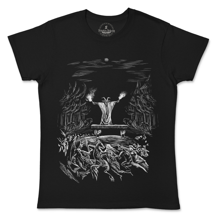 Shop Forbidden Alchemy’s women's T-shirts—100% cotton with vivid direct-to-garment (DTG) prints, inspired by authentic metalcore style. Tagged: WOMEN'S TEES.T-Shirtsforbidden alchemyWOMEN'S TEES