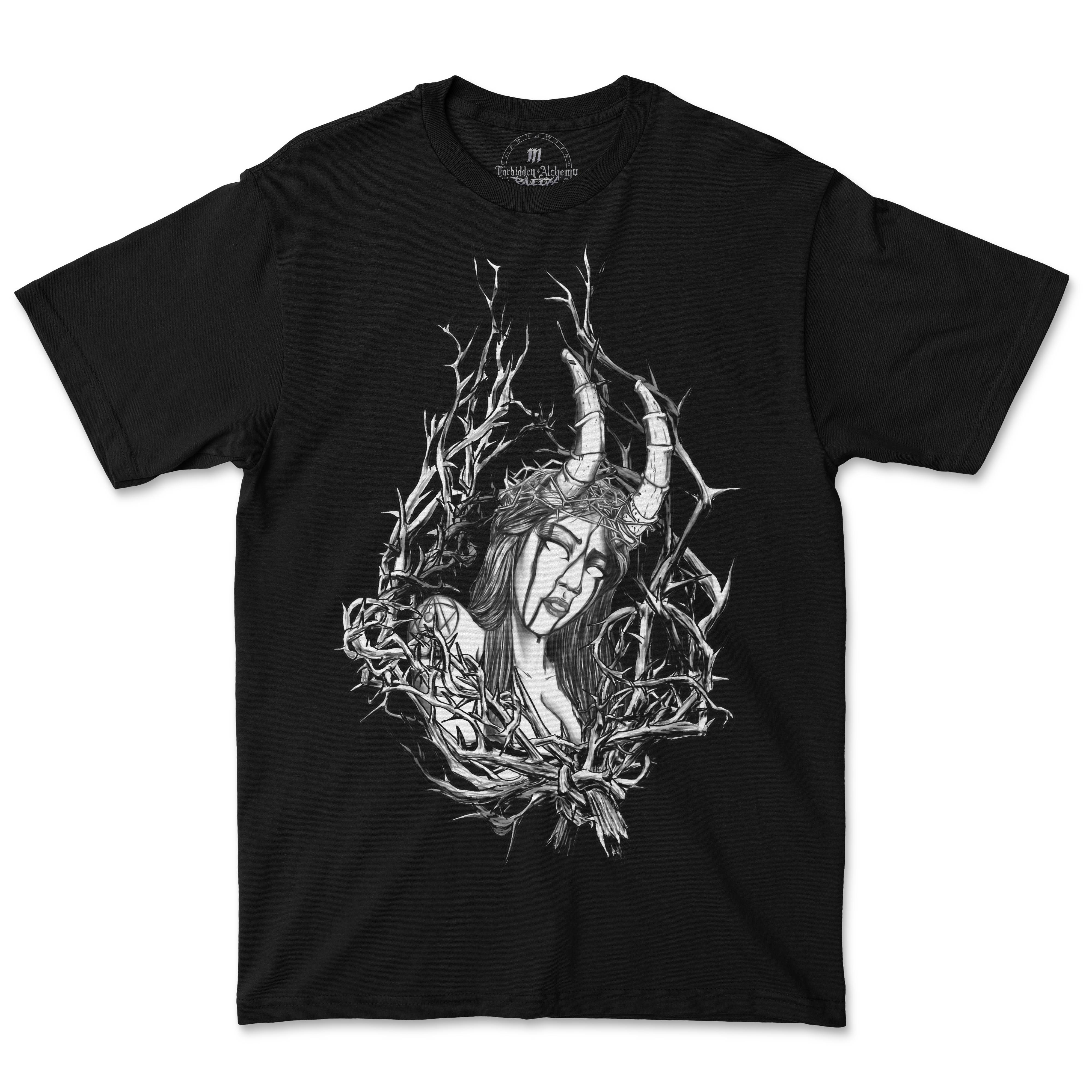 Buy Thorned from forbidden alchemy's men's T-Shirts. Premium 100% cotton, direct-to-garment prints, authentic metalcore apparel. Tagged: MEN'S TEES.T-Shirtsforbidden alchemyMEN'S TEES