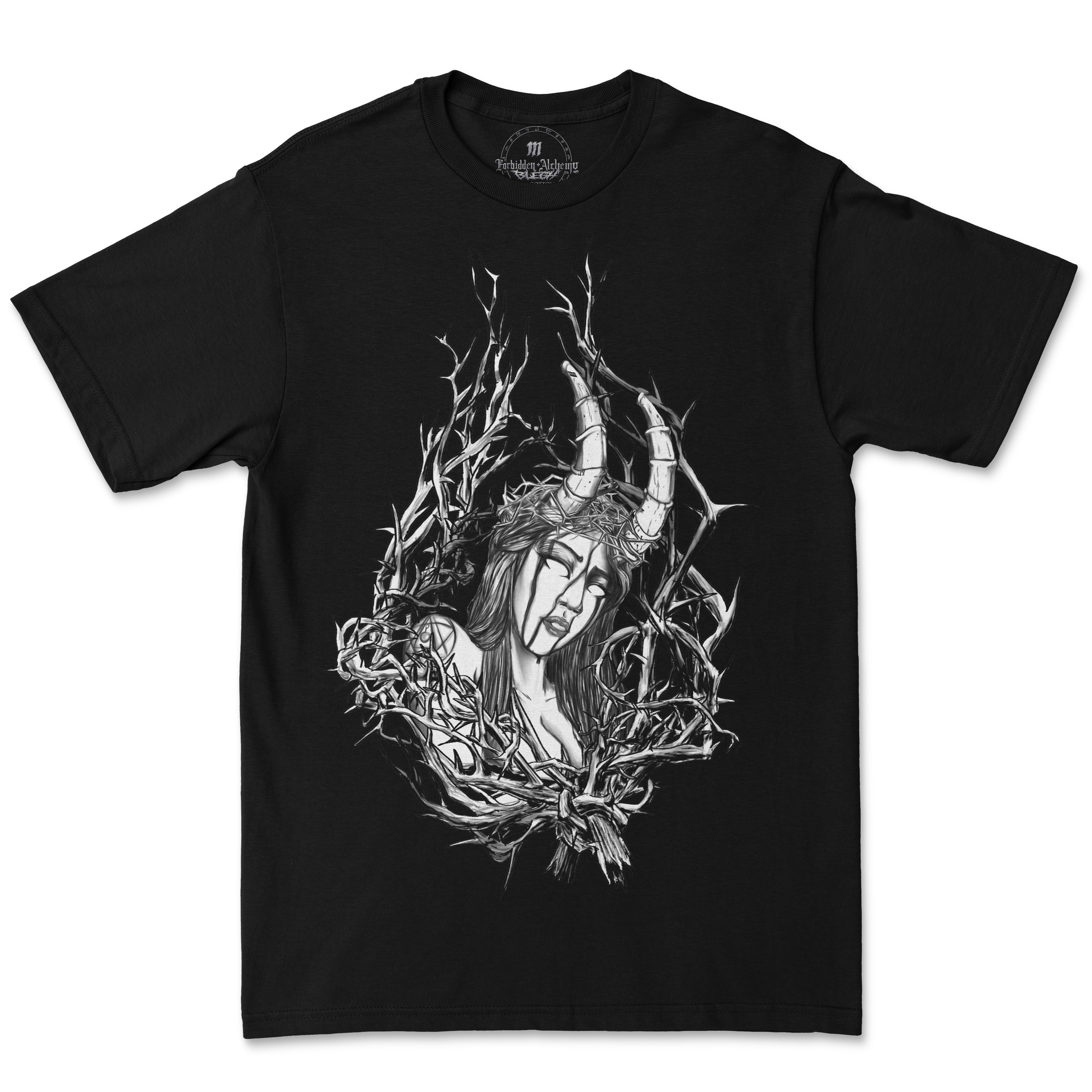 Buy Thorned from forbidden alchemy's men's T-Shirts. Premium 100% cotton, direct-to-garment prints, authentic metalcore apparel. Tagged: MEN'S TEES.T-Shirtsforbidden alchemyMEN'S TEES