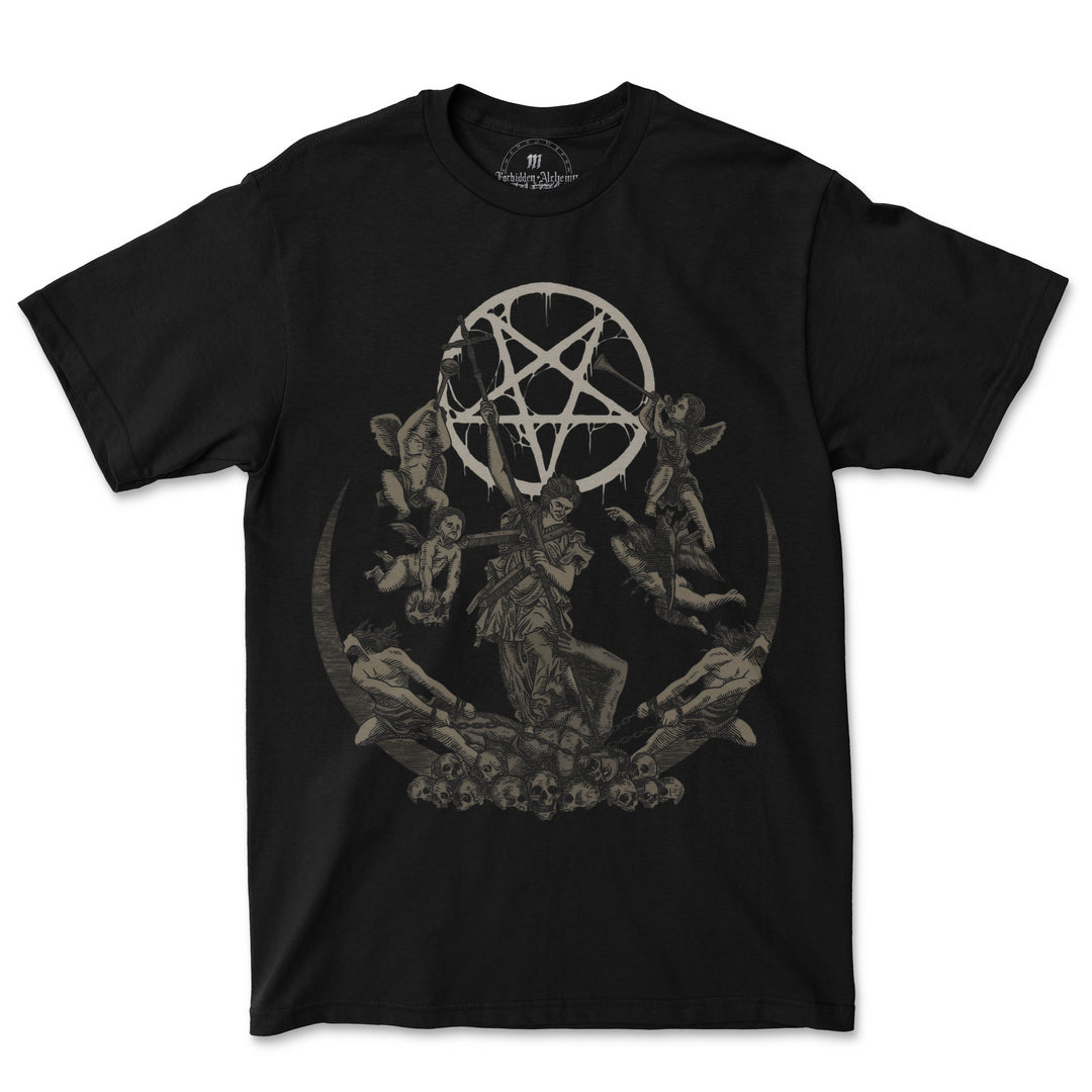Buy True Evil from forbidden alchemy's men's T-Shirts. Premium 100% cotton, direct-to-garment prints, authentic metalcore apparel. Tagged: MEN'S TEES.T-Shirtsforbidden alchemyMEN'S TEES