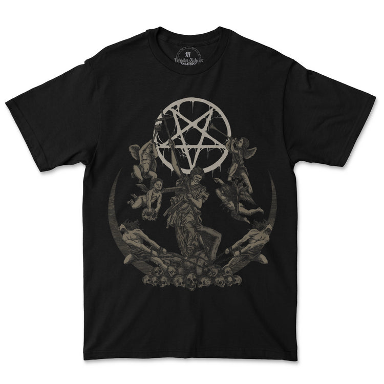 Buy True Evil from forbidden alchemy's men's T-Shirts. Premium 100% cotton, direct-to-garment prints, authentic metalcore apparel. Tagged: MEN'S TEES.T-Shirtsforbidden alchemyMEN'S TEES