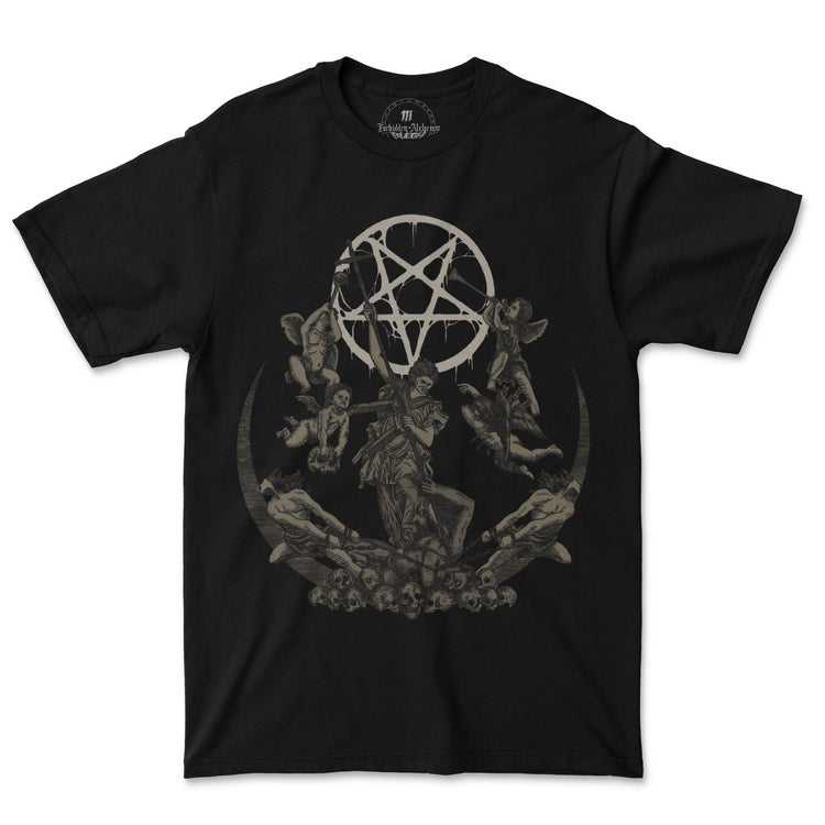 Buy True Evil from forbidden alchemy's men's T-Shirts. Premium 100% cotton, direct-to-garment prints, authentic metalcore apparel. Tagged: MEN'S TEES.T-Shirtsforbidden alchemyMEN'S TEES