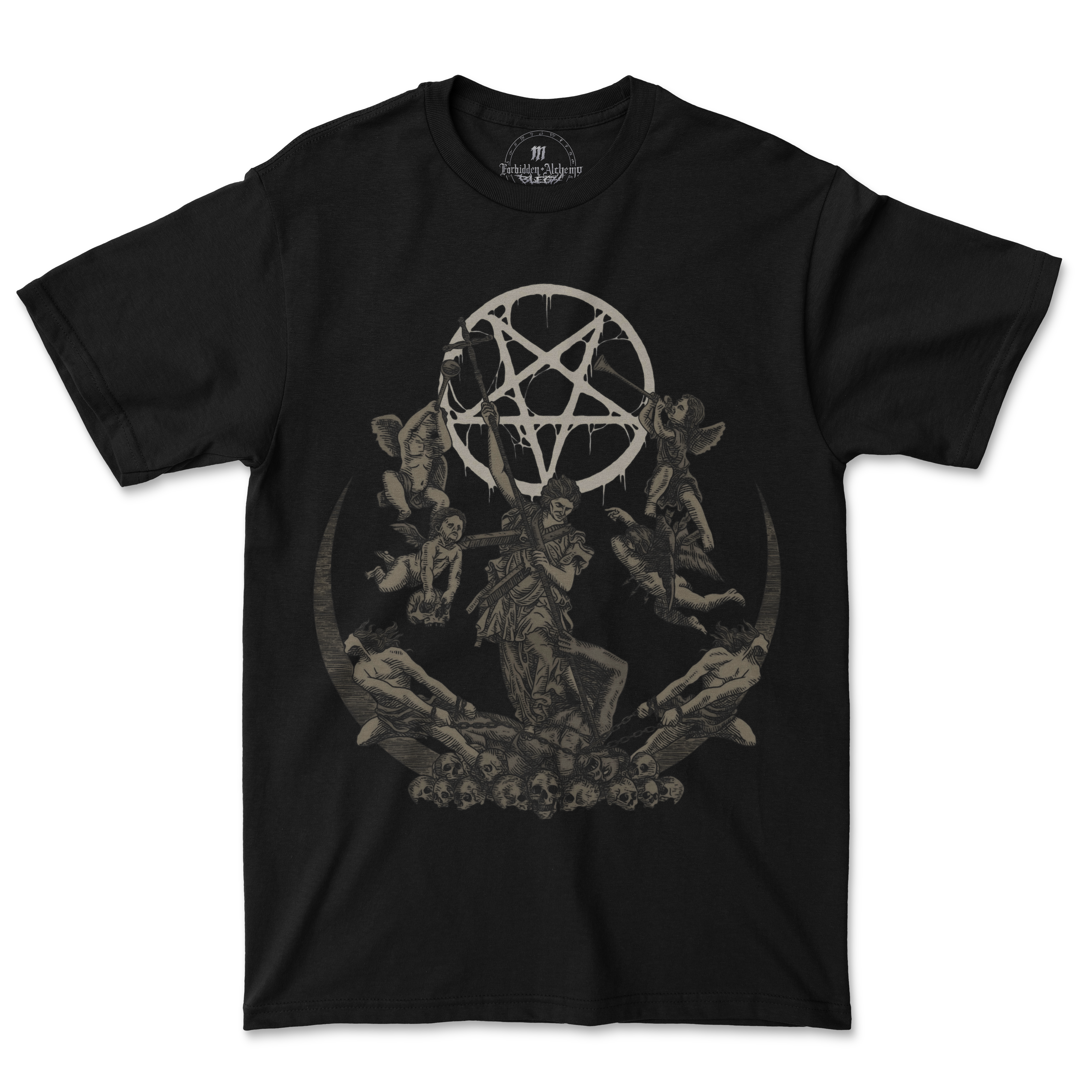 Buy True Evil from forbidden alchemy's men's T-Shirts. Premium 100% cotton, direct-to-garment prints, authentic metalcore apparel. Tagged: MEN'S TEES.T-Shirtsforbidden alchemyMEN'S TEES