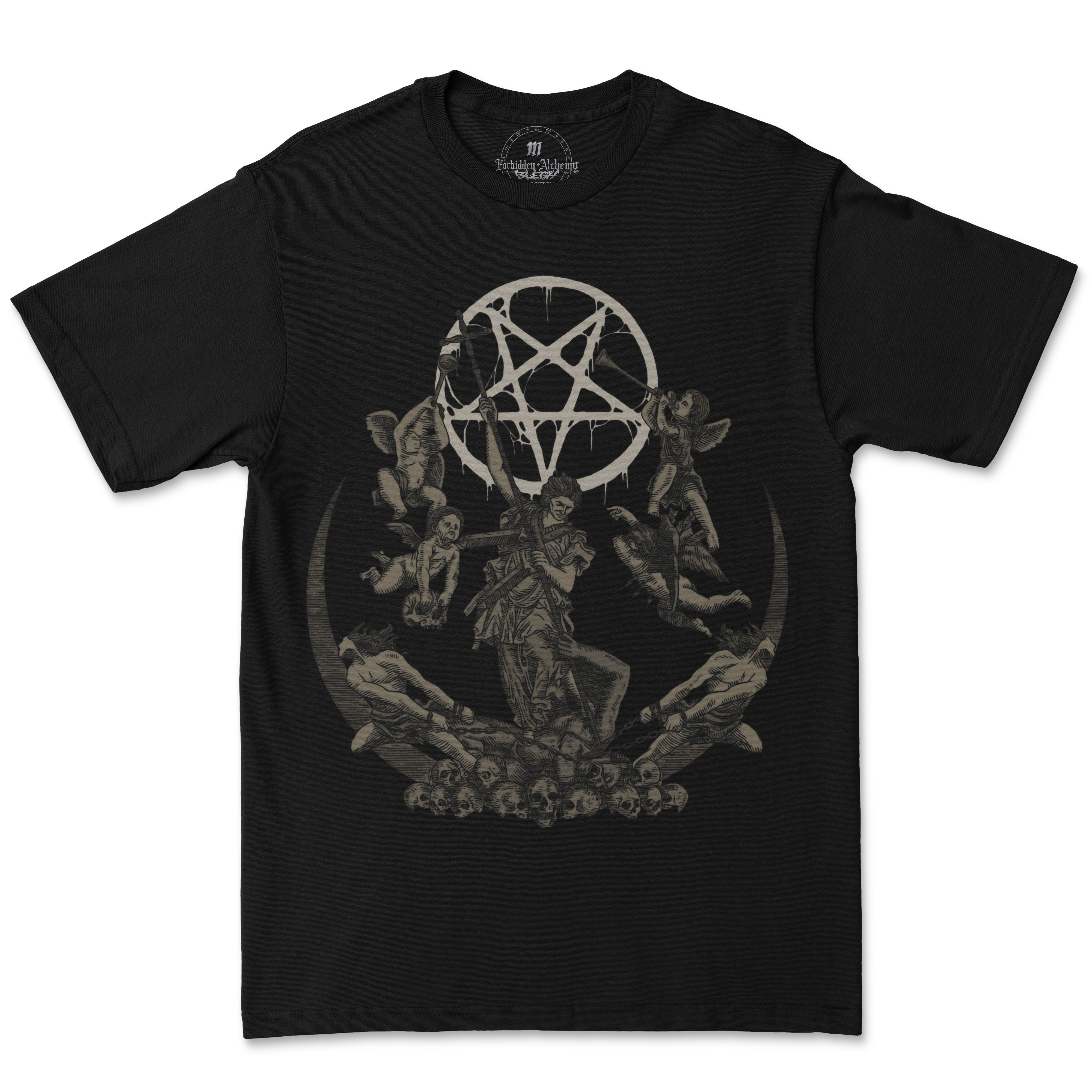Buy True Evil from forbidden alchemy's men's T-Shirts. Premium 100% cotton, direct-to-garment prints, authentic metalcore apparel. Tagged: MEN'S TEES.T-Shirtsforbidden alchemyMEN'S TEES