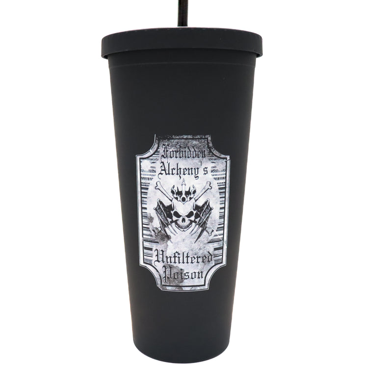 Shop from Forbidden Alchemy’s 22oz reusable tumblers. Durable cups with screw lids and straws, featuring bold, metalcore-inspired designs. Tagged: Tumblers.Tumblersforbidden alchemyTumblers