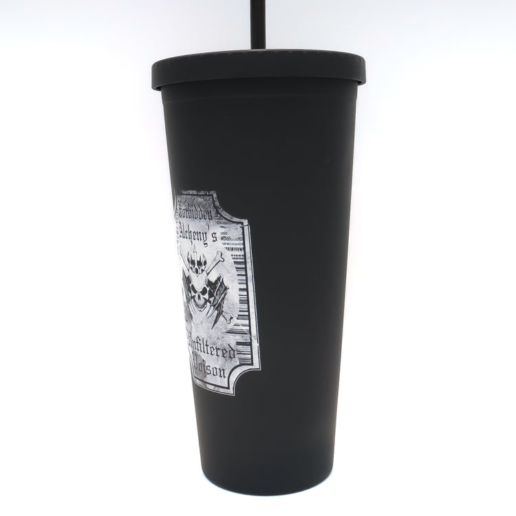 Shop from Forbidden Alchemy’s 22oz reusable tumblers. Durable cups with screw lids and straws, featuring bold, metalcore-inspired designs. Tagged: Tumblers.Tumblersforbidden alchemyTumblers