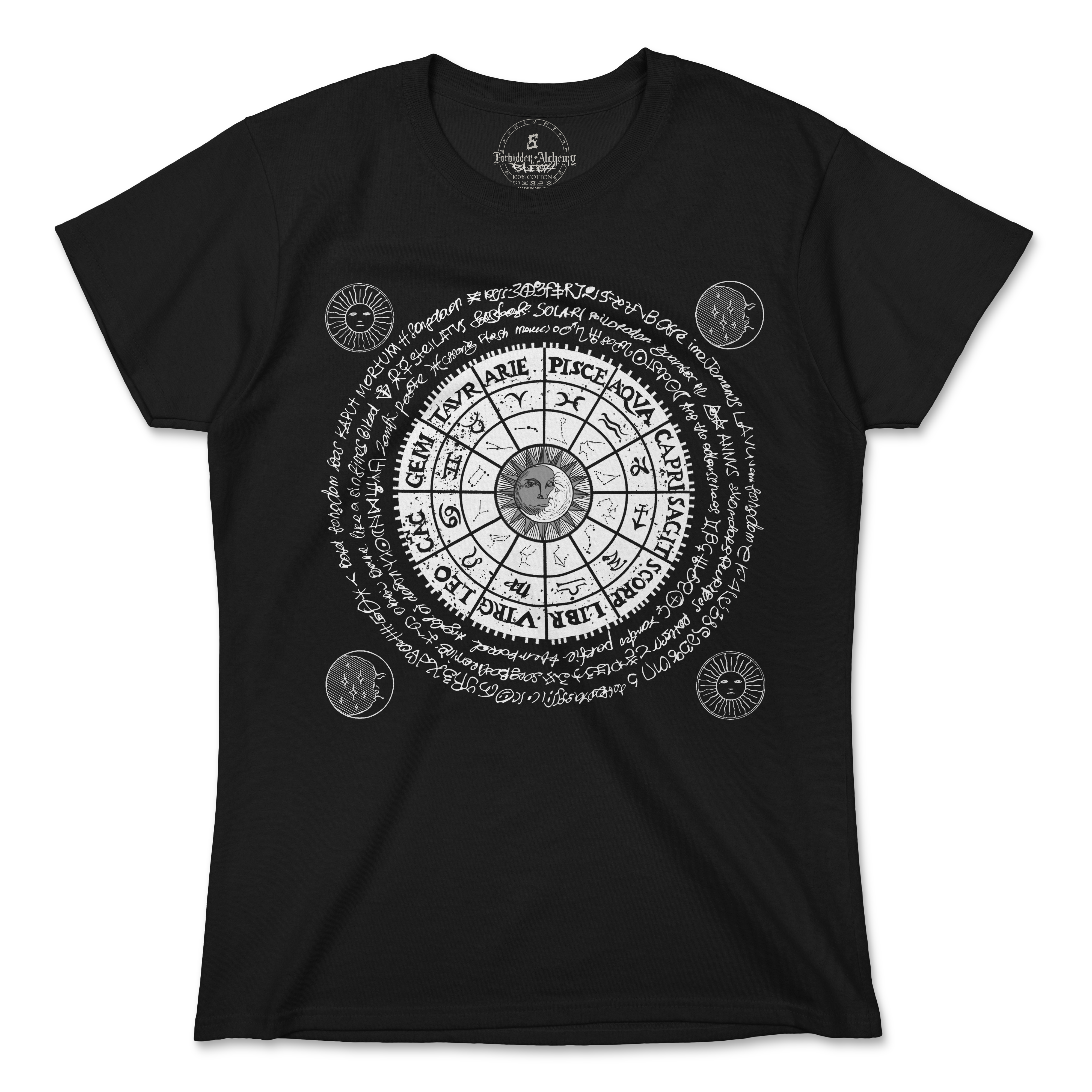 Shop Forbidden Alchemy’s women's T-shirts—100% cotton with vivid direct-to-garment (DTG) prints, inspired by authentic metalcore style. Tagged: WOMEN'S TEES.T-Shirtsforbidden alchemyWOMEN'S TEES