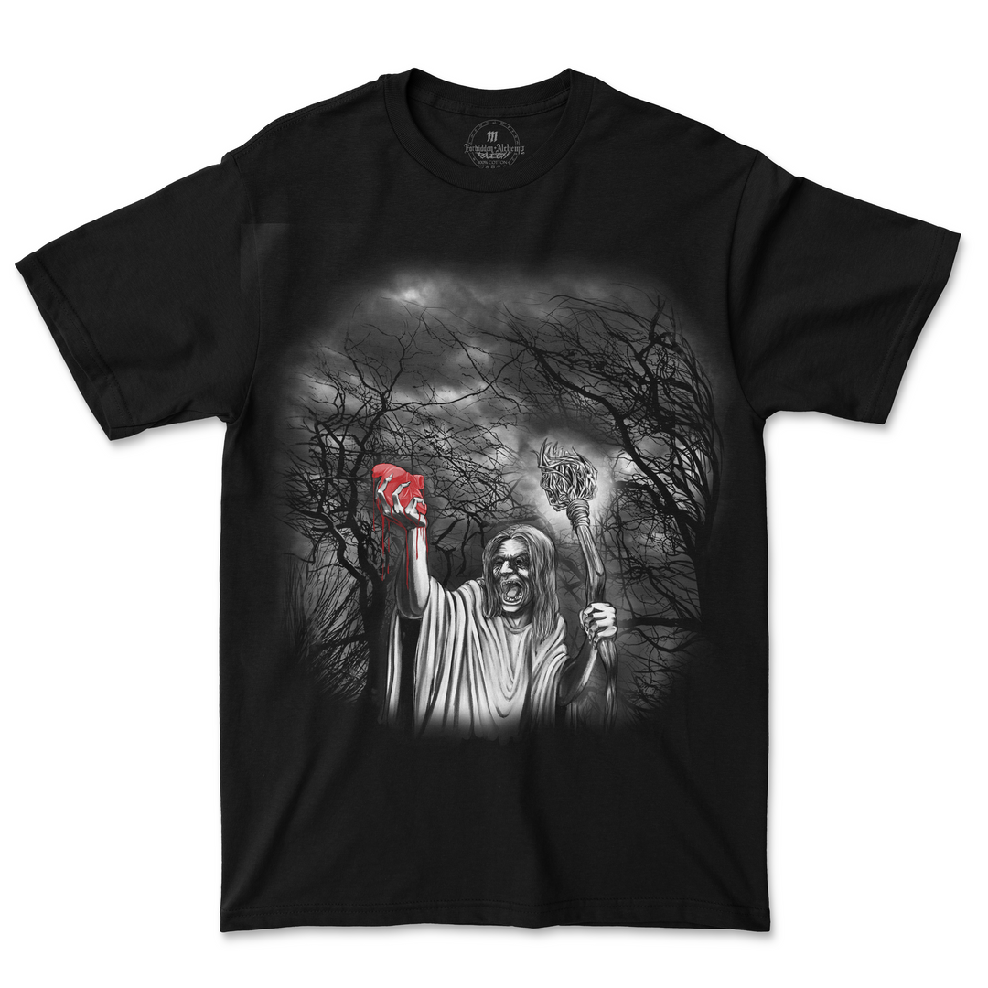 Buy baba yaga from forbidden alchemy's men's T-Shirts. Premium 100% cotton, direct-to-garment prints, authentic metalcore apparel. Tagged: MEN'S TEES.T-Shirtsforbidden alchemyMEN'S TEES