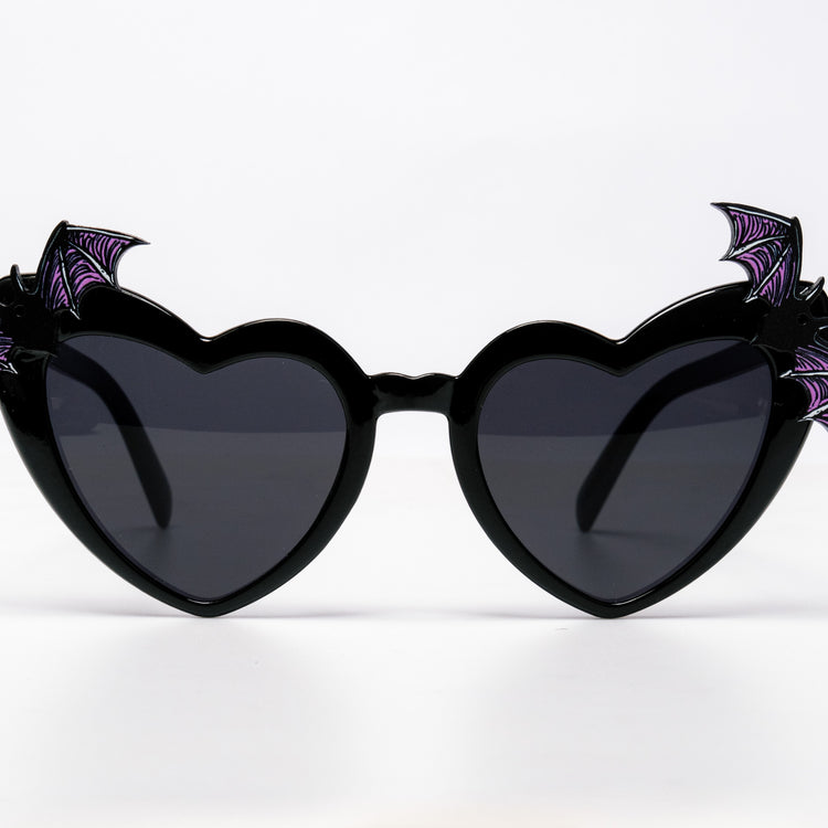 Shop Bat Heart Shades from Forbidden Alchemy's gothic sunglasses. Premium quality eyewear featuring bold frames and authentic goth aesthetics. Tagged: shades.Sunglassesforbidden alchemyshades