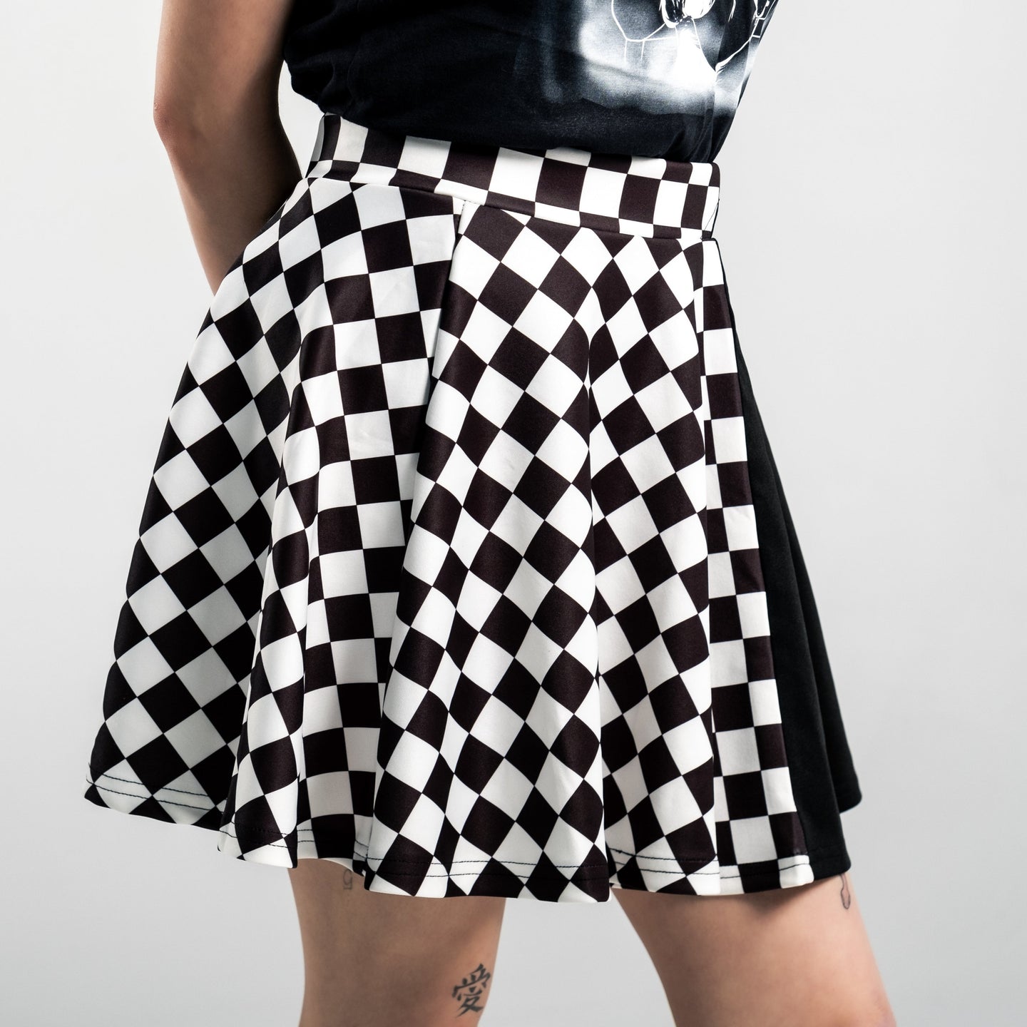 Black Checkered - Skirt