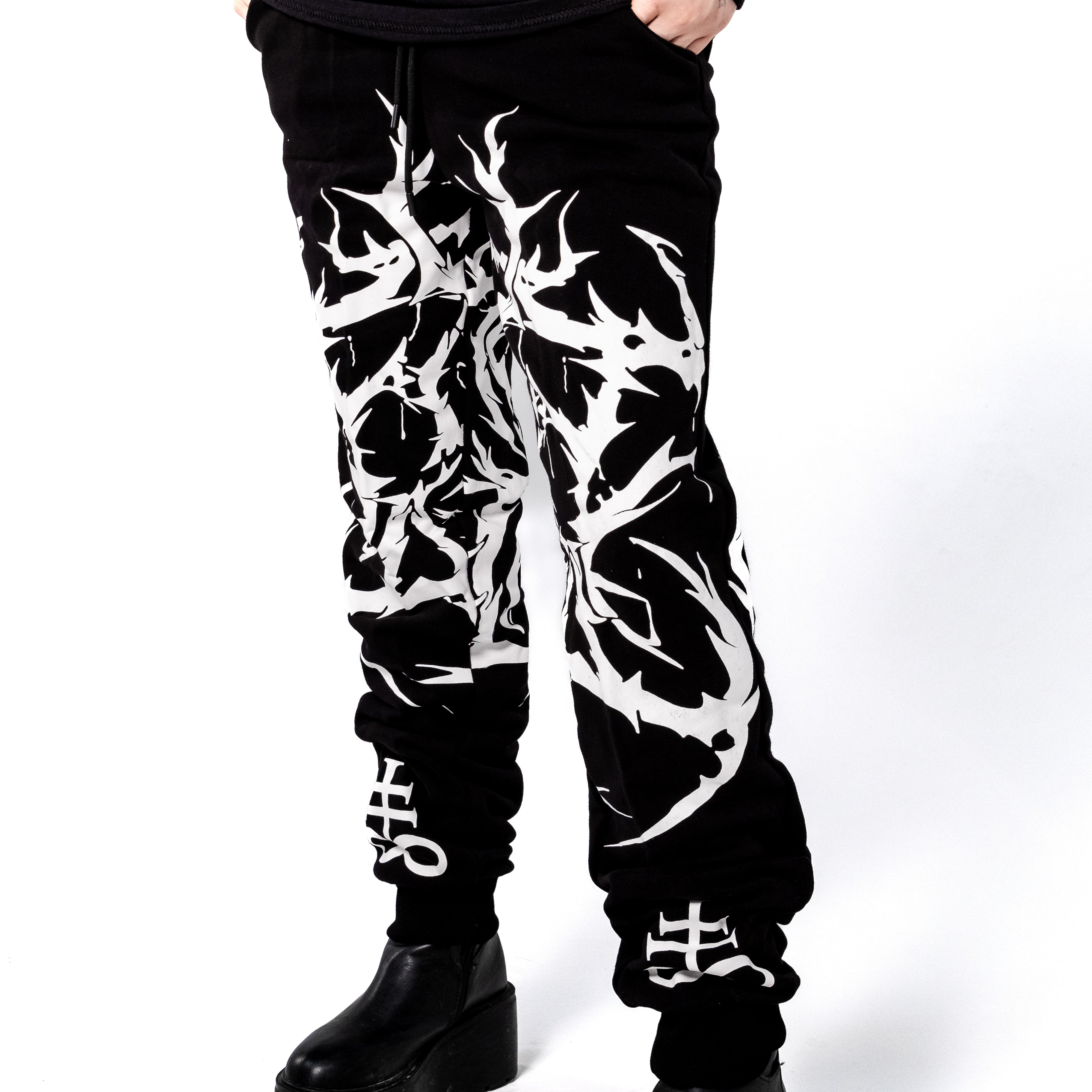 Shop FA Black Metal - Joggers from forbidden alchemy's premium joggers. Heavyweight 100% cotton, deep pockets, relaxed fit, metalcore-inspired style. Tagged: Joggers.Joggersforbidden alchemyJoggers