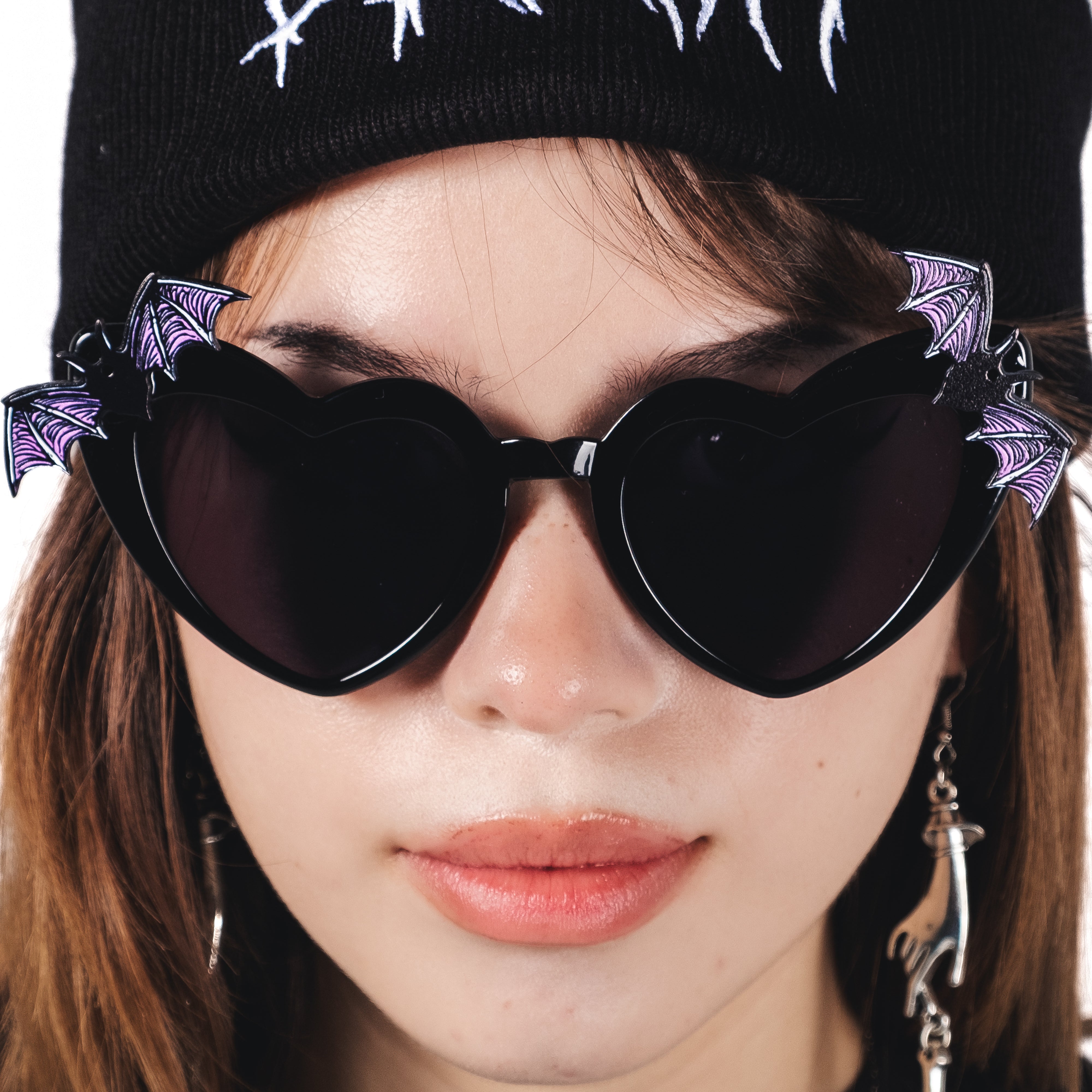 Shop Bat Heart Shades from Forbidden Alchemy's gothic sunglasses. Premium quality eyewear featuring bold frames and authentic goth aesthetics. Tagged: shades.Sunglassesforbidden alchemyshades