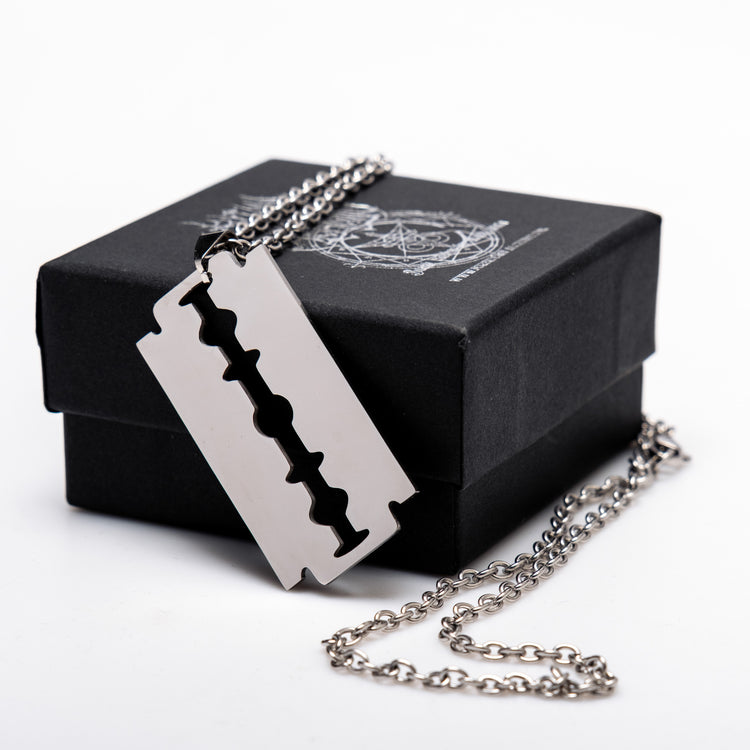 Shop Razor - Necklace from Forbidden Alchemy’s collection. Crafted from premium alloy zinc, each piece showcases detailed. Tagged: Necklaces.Necklacesforbidden alchemyNecklaces