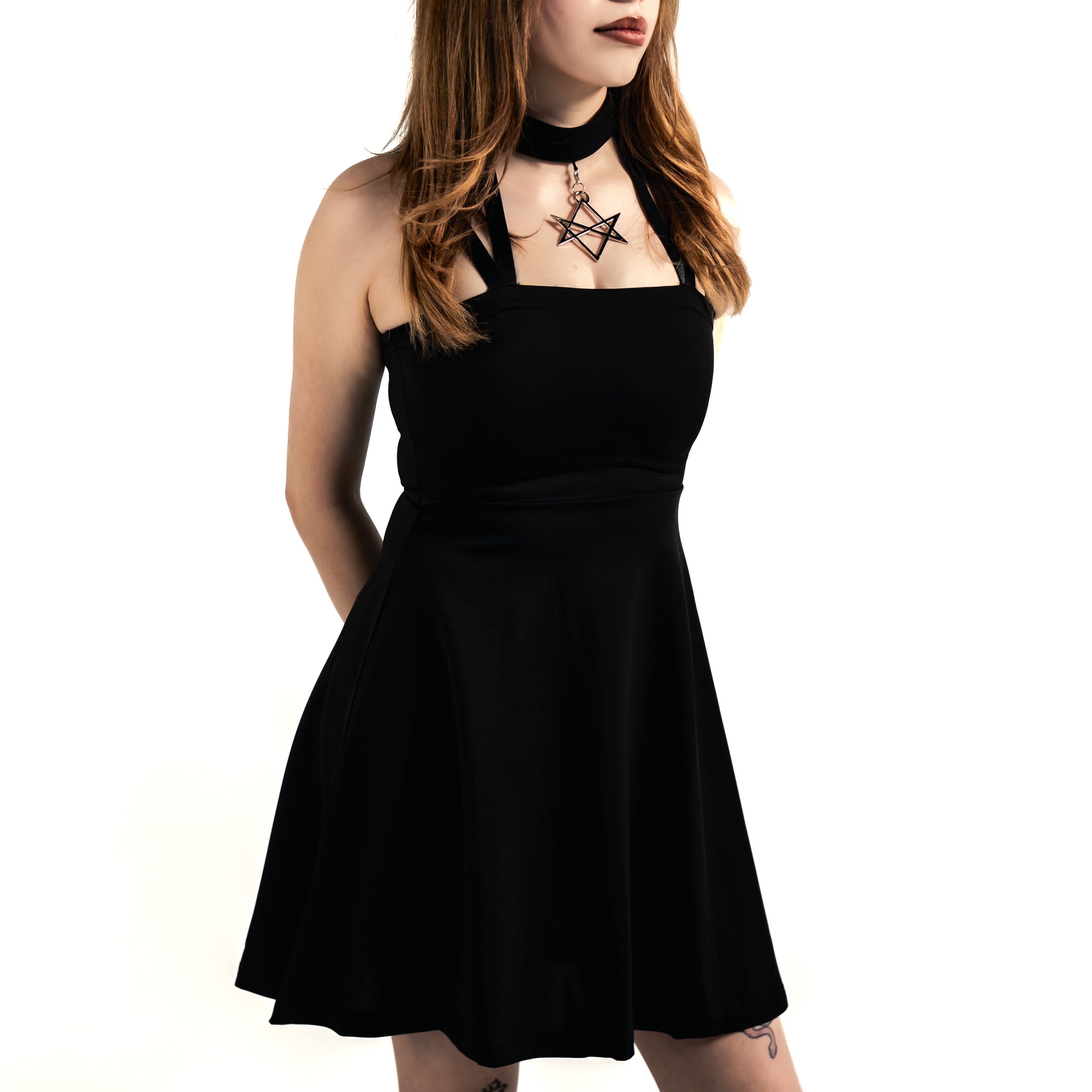 Shop Rita - Dress from Forbidden Alchemy’s women's slim fit dresses, featuring premium fabrics and authentic gothic aesthetics. Tagged: DRESSES.Dressesforbidden alchemyDRESSES