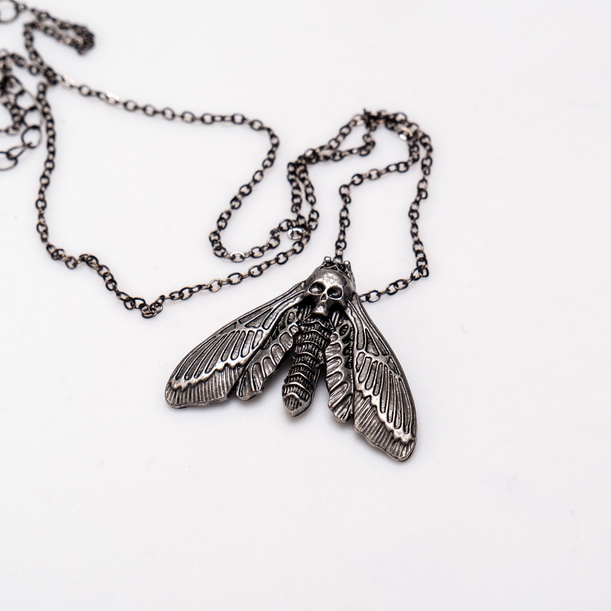 Shop Death Moth - Necklace from Forbidden Alchemy’s collection. Crafted from premium alloy zinc, each piece showcases detailed. Tagged: Necklaces.Necklacesforbidden alchemyNecklaces
