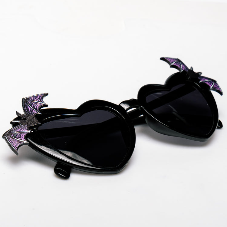 Shop Bat Heart Shades from Forbidden Alchemy's gothic sunglasses. Premium quality eyewear featuring bold frames and authentic goth aesthetics. Tagged: shades.Sunglassesforbidden alchemyshades