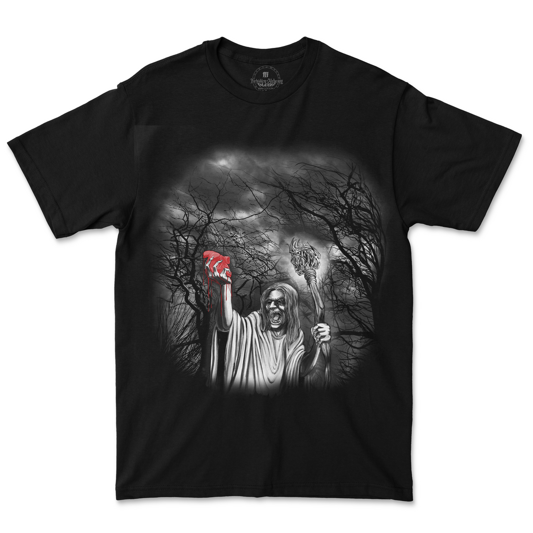 Buy baba yaga from forbidden alchemy's men's T-Shirts. Premium 100% cotton, direct-to-garment prints, authentic metalcore apparel. Tagged: MEN'S TEES.T-Shirtsforbidden alchemyMEN'S TEES