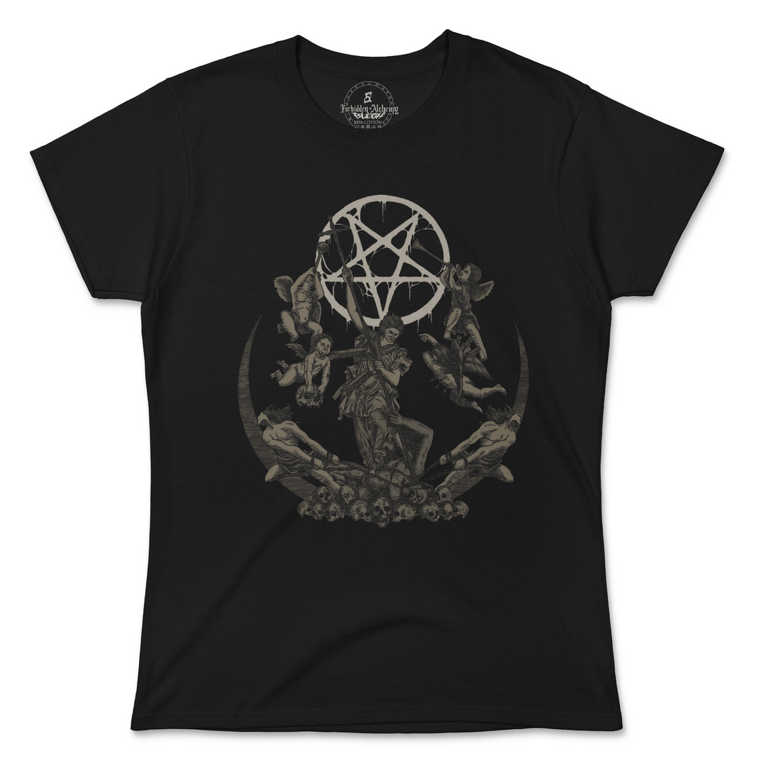 Buy True Evil from forbidden alchemy's women's T-Shirts. 100% cotton, direct-to-garment prints, authentic alternative apparel. Tagged: WOMEN'S TEES.T-Shirtsforbidden alchemyWOMEN'S TEES