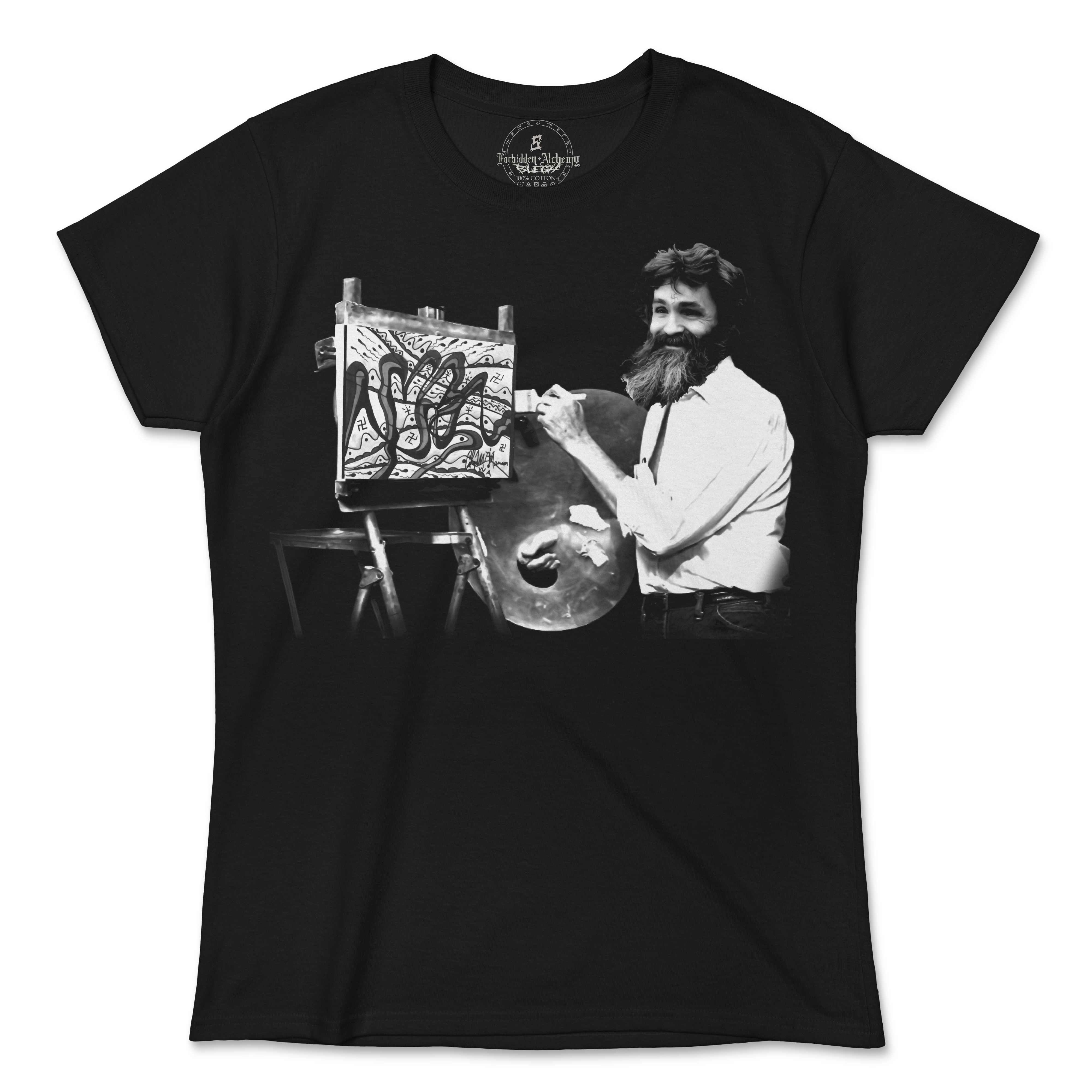 Buy Bob Manson from forbidden alchemy's women's T-Shirts. 100% cotton, direct-to-garment prints, authentic alternative apparel. Tagged: WOMEN'S TEES.T-Shirtsforbidden alchemyWOMEN'S TEES