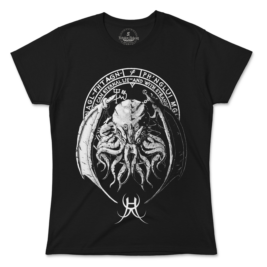 Buy Lord of Madness from forbidden alchemy's women's T-Shirts. 100% cotton, direct-to-garment prints, authentic alternative apparel. Tagged: WOMEN'S TEES.T-Shirtsforbidden alchemyWOMEN'S TEES
