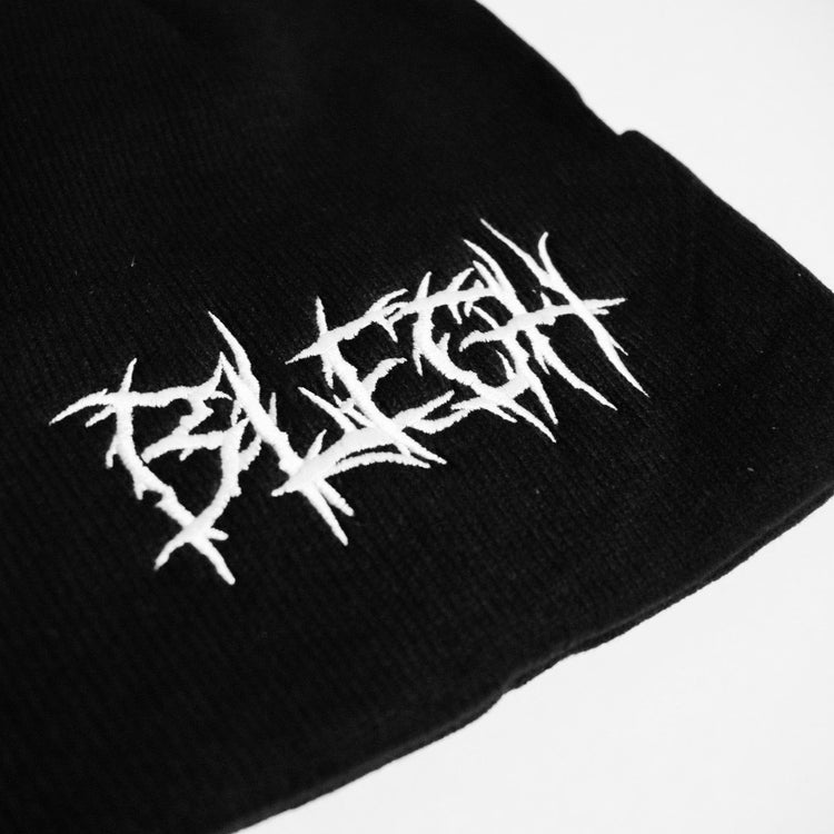 Shop BLEGH - Beanie from forbidden alchemy's unisex beanie collection. Soft knit, 100% acrylic, bold embroidery, authentic alternative style. Tagged: Beanies.Beaniesforbidden alchemyBeanies