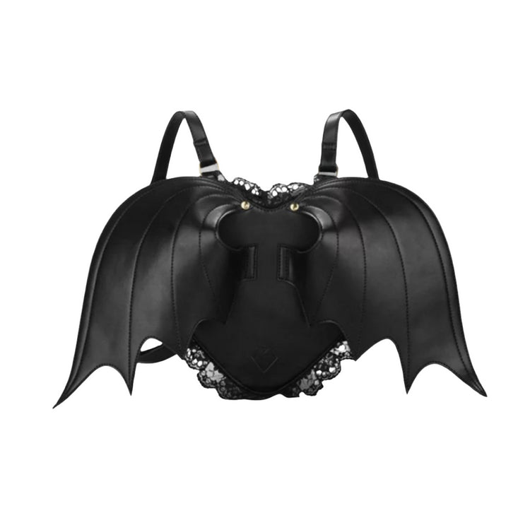 Shop Bat heart - Backpack from forbidden alchemy's vegan leather backpacks. Premium quality, cruelty-free, alternative style accessories. Tagged: bags.Backpacksforbidden alchemybags