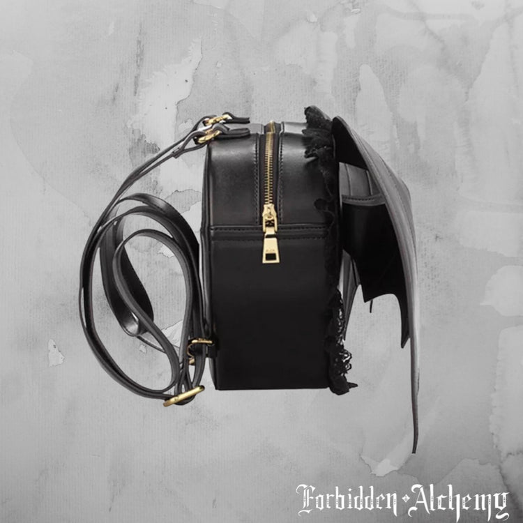 Shop Bat heart - Backpack from forbidden alchemy's vegan leather backpacks. Premium quality, cruelty-free, alternative style accessories. Tagged: bags.Backpacksforbidden alchemybags