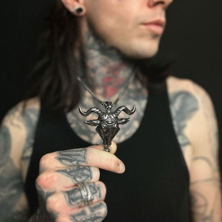 Shop Goat head - Necklace from Forbidden Alchemy’s collection. Crafted from premium alloy zinc, each piece showcases detailed. Tagged: Necklaces.Necklacesforbidden alchemyNecklaces