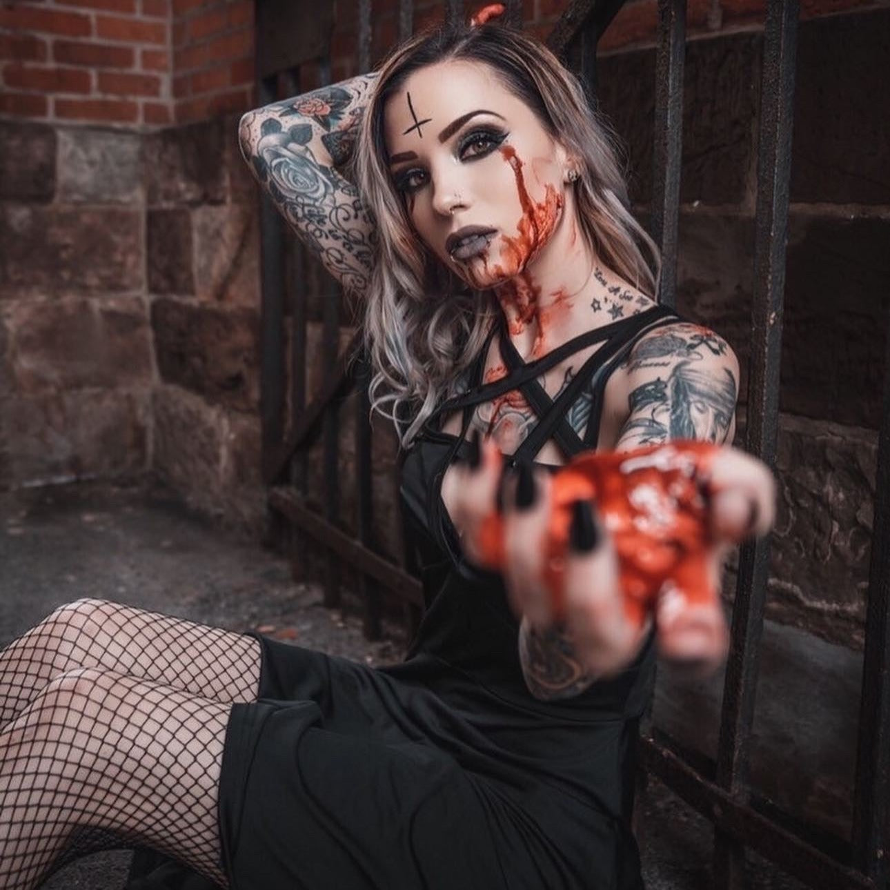 Shop the Pentagram Dress from Forbidden Alchemy’s women's slim fit dresses, featuring premium fabrics and authentic gothic aesthetics. Tagged: DRESSES.Dressesforbidden alchemyDRESSES