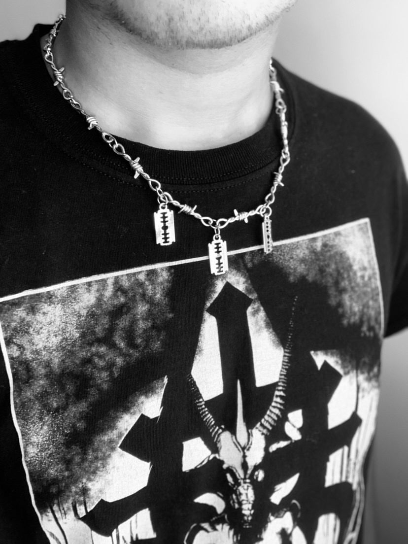 Shop Razors - Necklace from Forbidden Alchemy’s collection. Crafted from premium alloy zinc, each piece showcases detailed. Tagged: Necklaces.Necklacesforbidden alchemyNecklaces