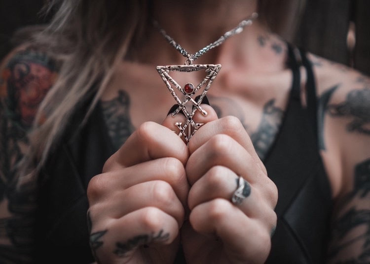 Shop Red Ruby sigil Necklace from Forbidden Alchemy. Crafted from premium alloy zinc, each piece showcases detailed. Tagged: Necklaces.Necklacesforbidden alchemyNecklaces
