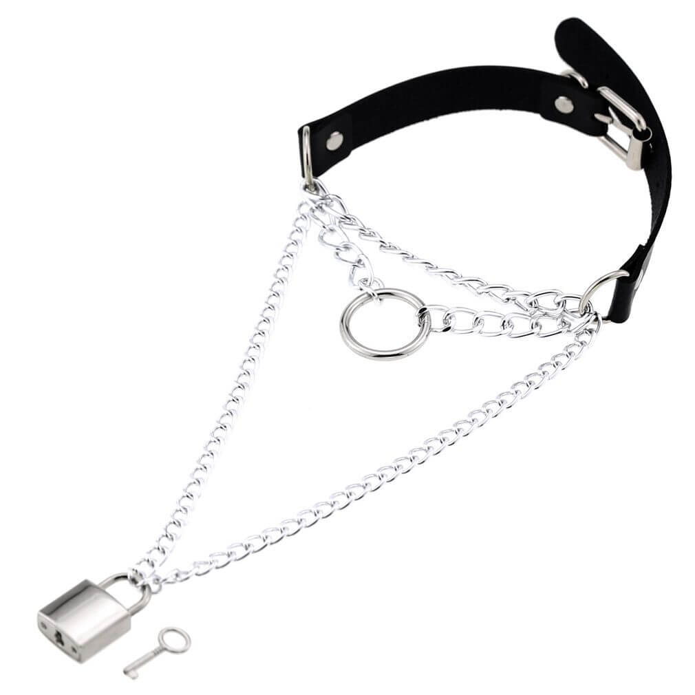 Shop Lock & Key- Choker from Forbidden Alchemy’s premium leather chokers. Adjustable fit, alloy studs, and authentic metalcore-inspired designs. Tagged: Choker.Necklacesforbidden alchemyChoker