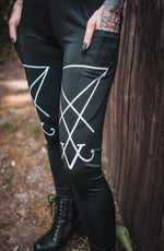 Load image into Gallery viewer, Sigil of lucifer - Leggings
