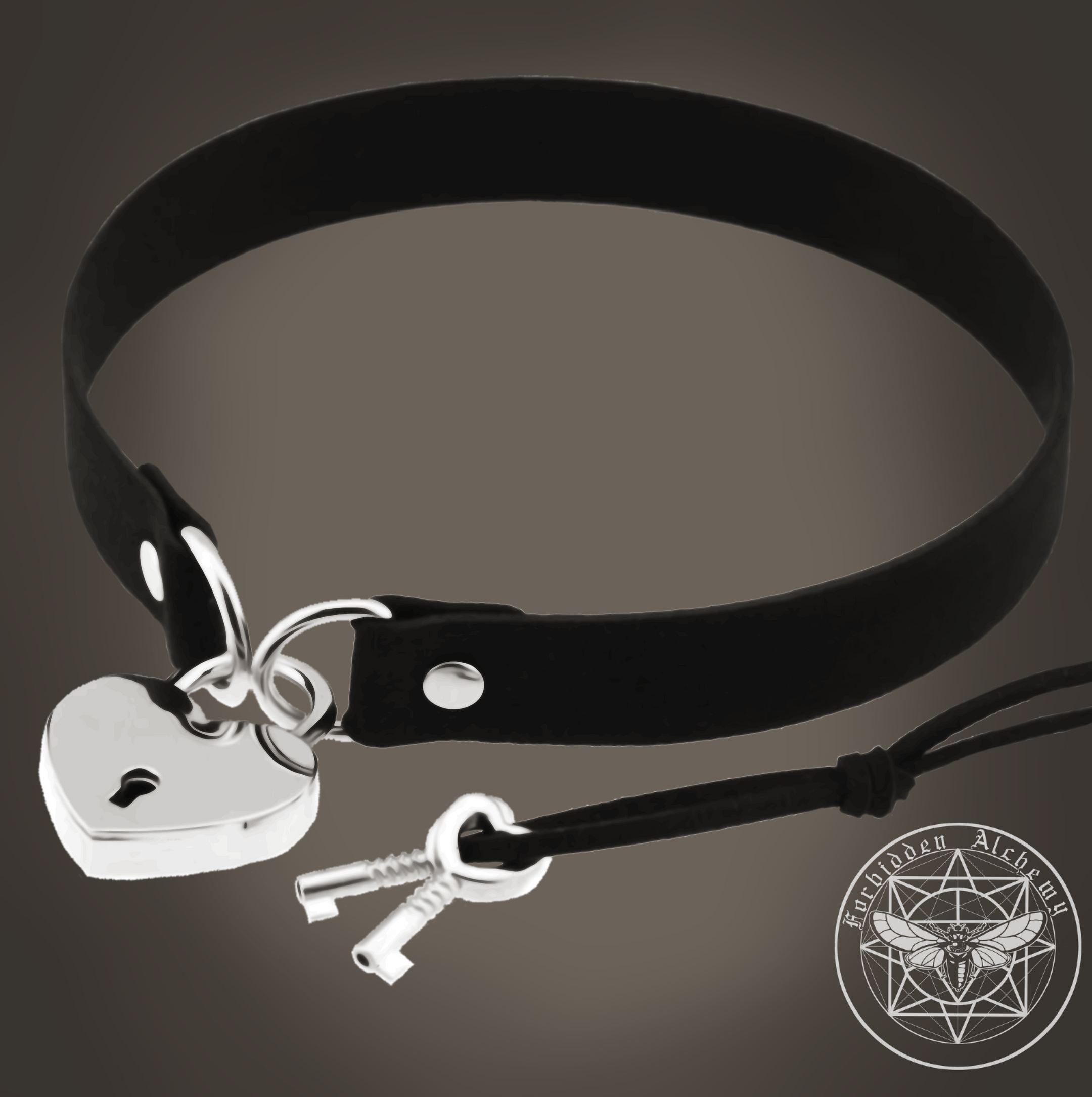 Locked heart - Choker